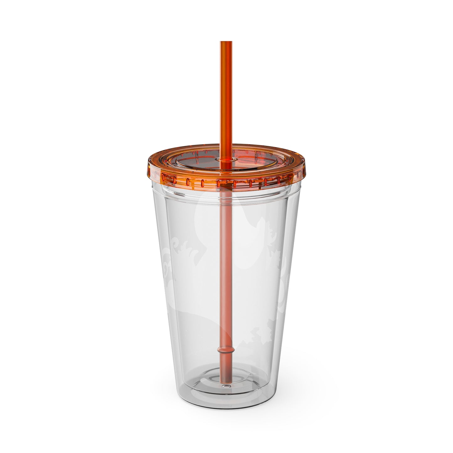 "Reclaimed" Sunsplash Reclaim Tumbler with Straw - 16oz Insulated Acrylic Drinkware for Summer Fun