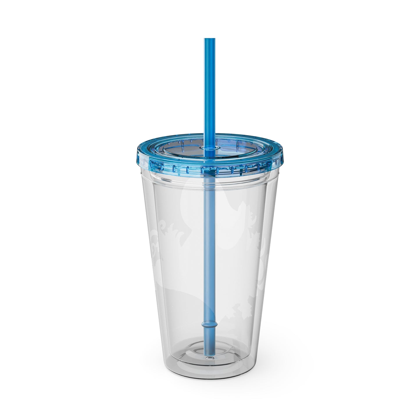 "Reclaimed" Sunsplash Reclaim Tumbler with Straw - 16oz Insulated Acrylic Drinkware for Summer Fun