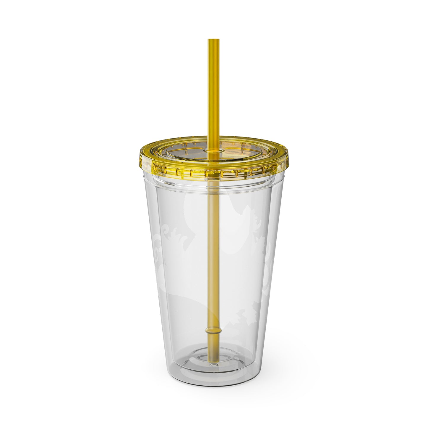 "Reclaimed" Sunsplash Reclaim Tumbler with Straw - 16oz Insulated Acrylic Drinkware for Summer Fun
