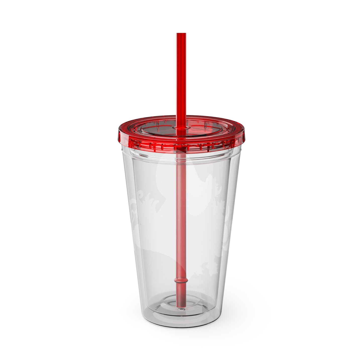"Reclaimed" Sunsplash Reclaim Tumbler with Straw - 16oz Insulated Acrylic Drinkware for Summer Fun