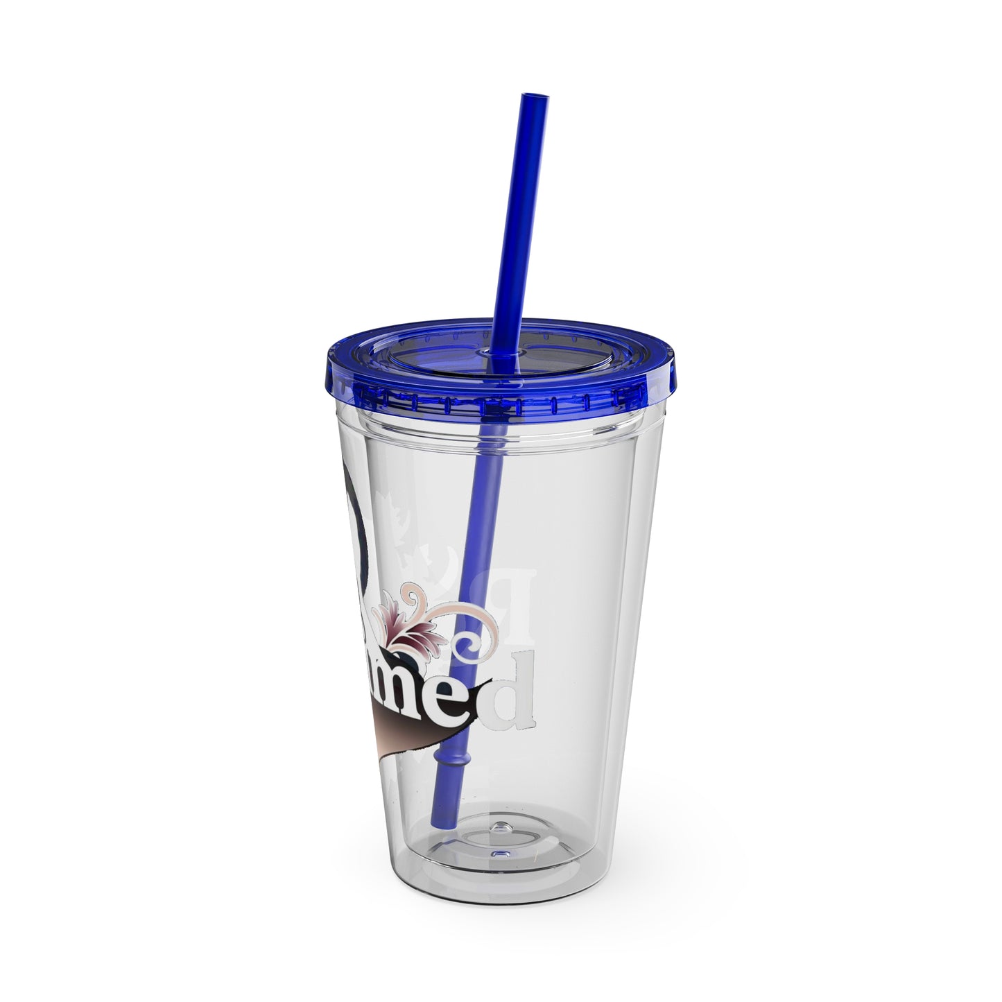 "Reclaimed" Sunsplash Reclaim Tumbler with Straw - 16oz Insulated Acrylic Drinkware for Summer Fun