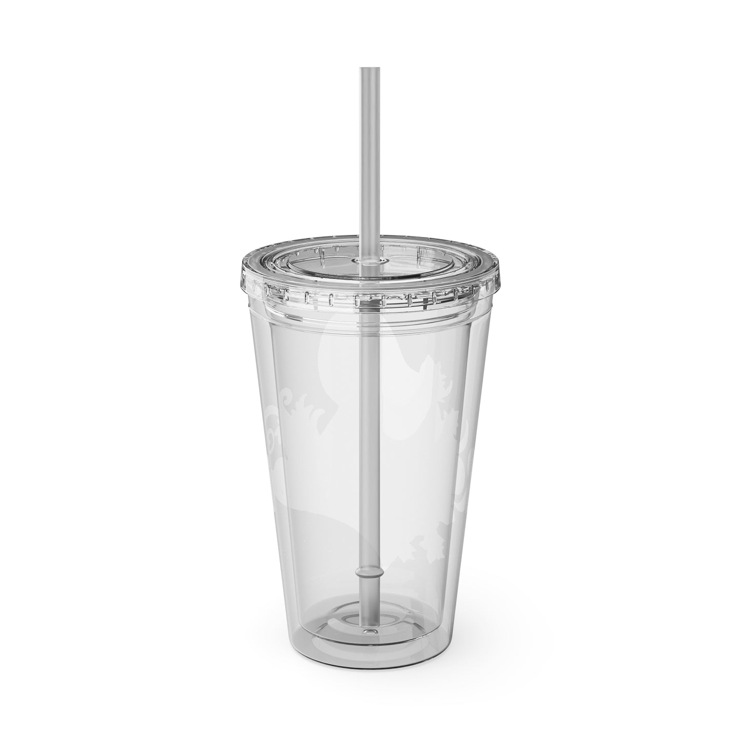 "Reclaimed" Sunsplash Reclaim Tumbler with Straw - 16oz Insulated Acrylic Drinkware for Summer Fun