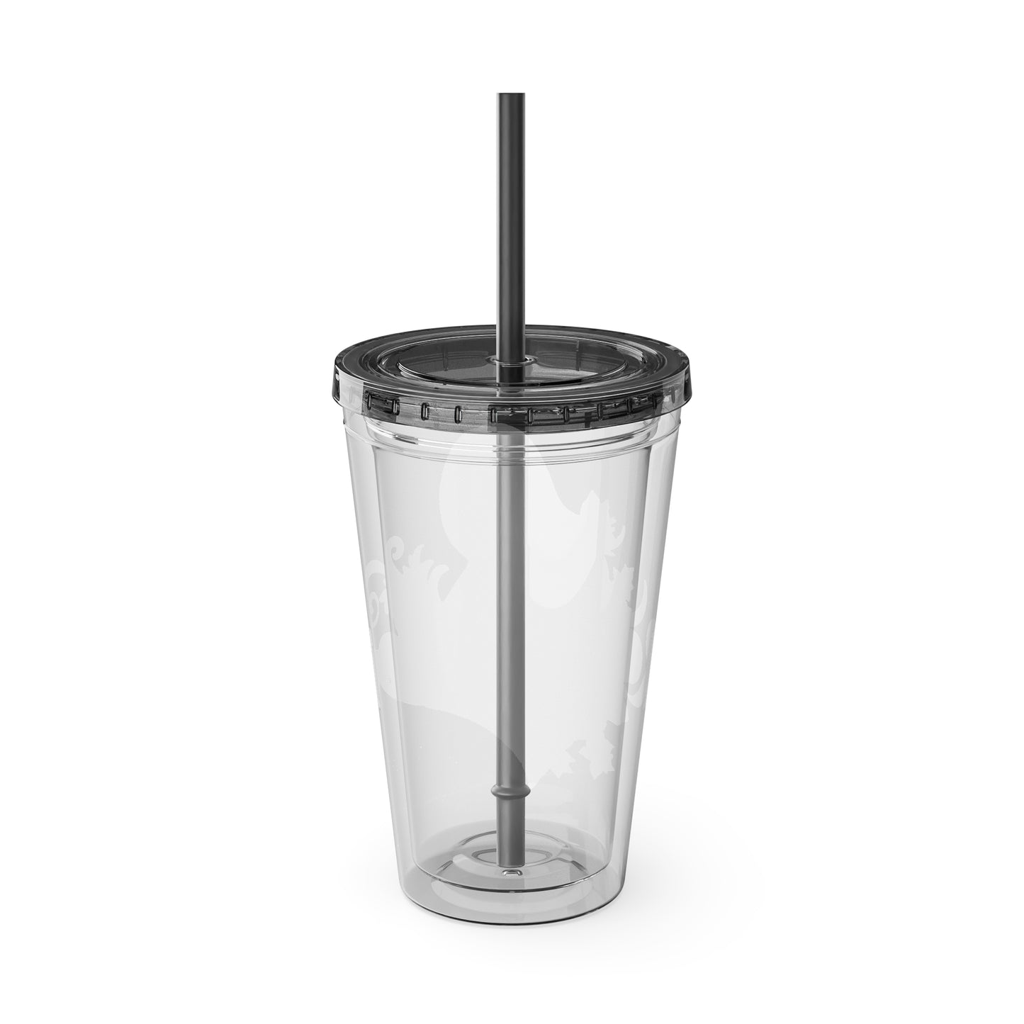"Reclaimed" Sunsplash Reclaim Tumbler with Straw - 16oz Insulated Acrylic Drinkware for Summer Fun