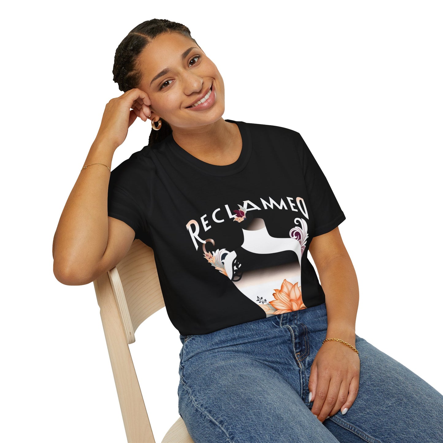 "Reclaimed" Unisex Softstyle T-Shirt - Eco-Friendly Graphic Tee (1)