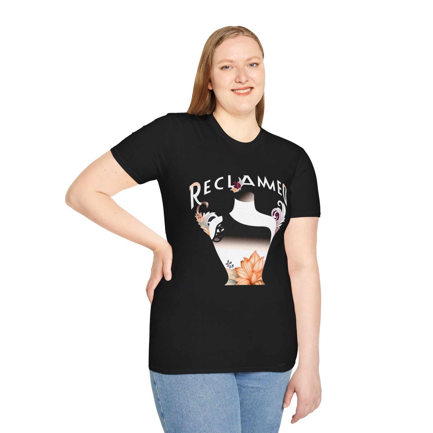 "Reclaimed" Unisex Softstyle T-Shirt - Eco-Friendly Graphic Tee (1)